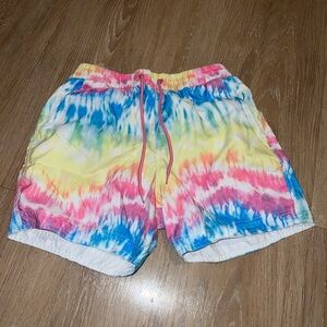 ASOS Colorful Tie-Dye Men's Board Shorts